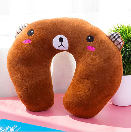 Travesseiro de Pescoço Infantil de Viagem com Desenho Animado
