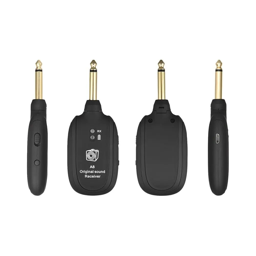 UHF Guitar Wireless System Transmitter+Receiver Built In Rechargeable Battery WEM Support (www.WEM.support)