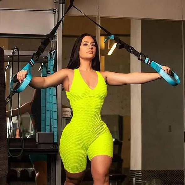 Ultra Flex Rückenfreier Strukturierter Bodysuit WEM Support (www.WEM.support)