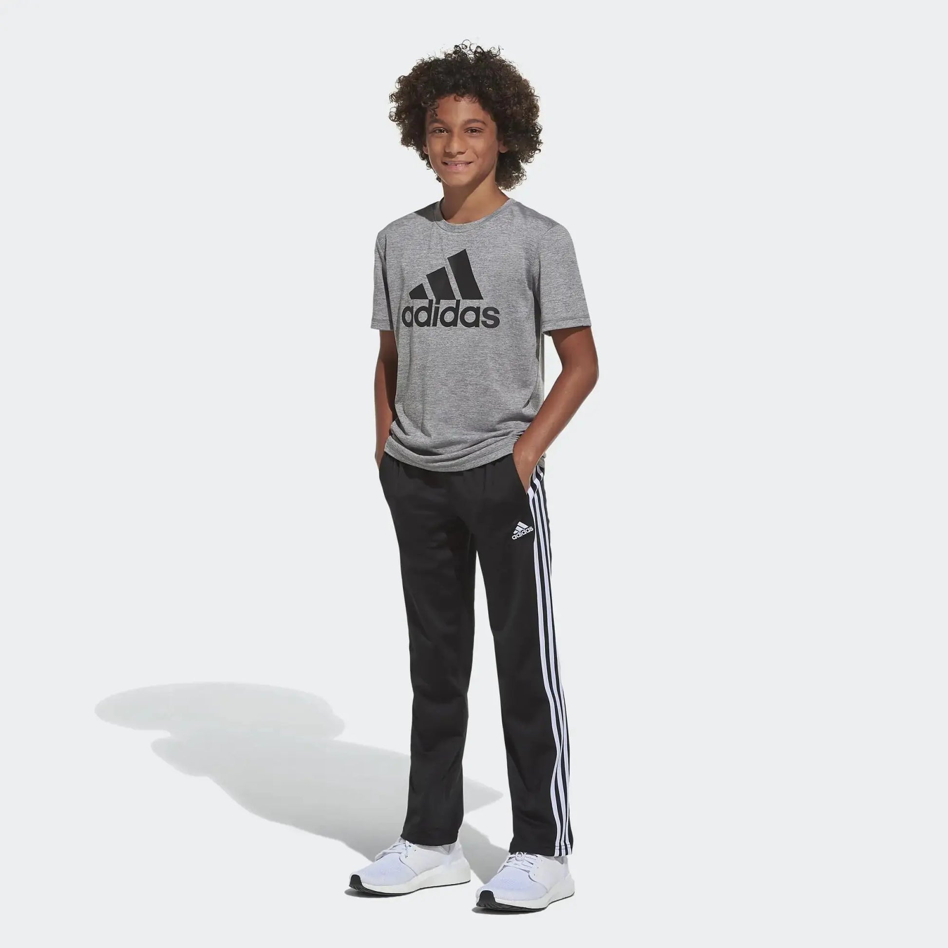 adidas Boys' Big Active Sports Athletic Tricot Jogger Pant 2T Black My Store