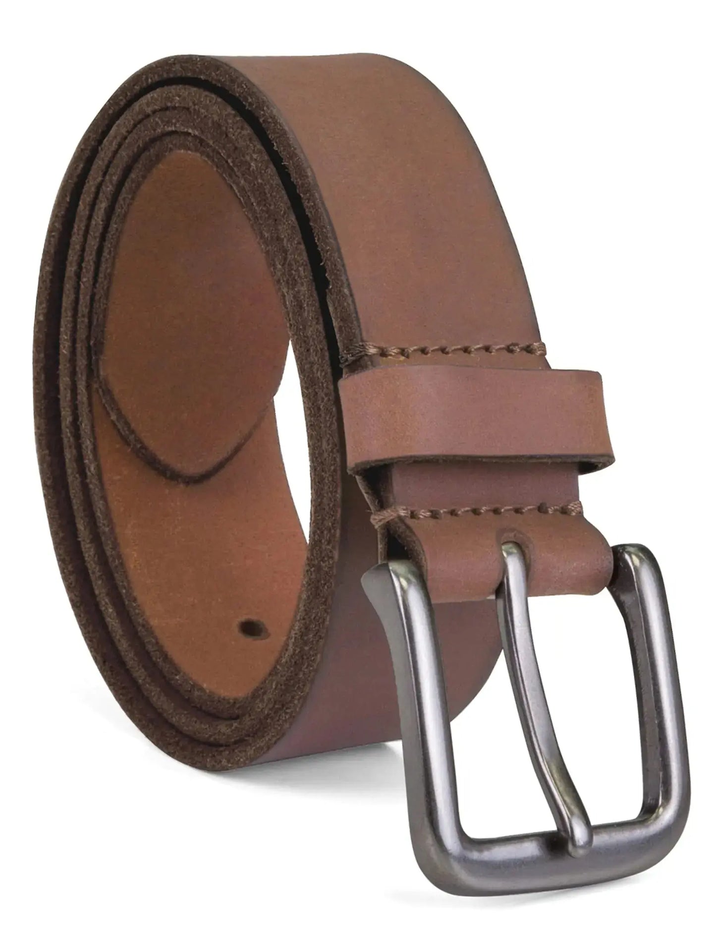 35mm Classic Buckle Timberland Men's Leather Belt for Jeans 38 Brown My Store