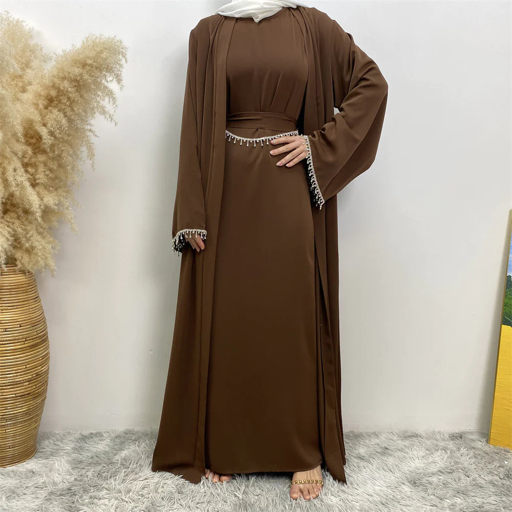 Women's Sleeveless Dress Cardigan Set WEM Support (www.WEM.support)