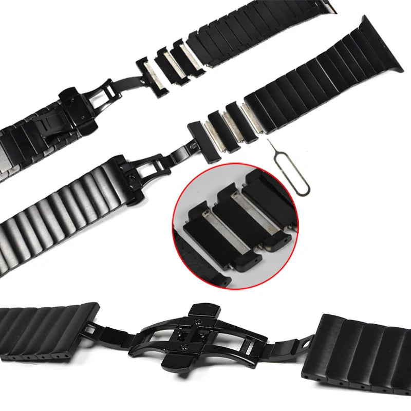 Stainless Steel Strap for Apple Watch WEM Support (www.WEM.support)