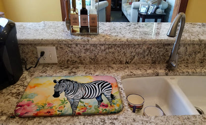 Zebra Dish Drying Mat WEM Support (www.WEM.support)