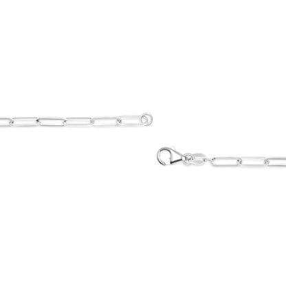 Unisex Solid 14K Gold 2.5mm Paperclip Chain Necklace WEM Support (www.WEM.support)