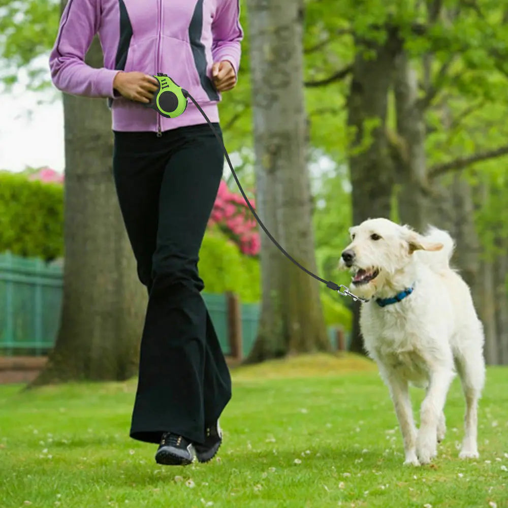 16.5FT Automatic Retractable Dog Leash Pet Collar Automatic Walking Lead Free US WEM Support (www.WEM.support)